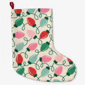 Retro Glow Lights Grote Kerstsok (Voorkant)