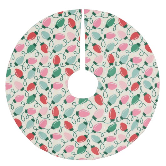 Retro Glow Lights Kerstboom Rok (Voorkant)