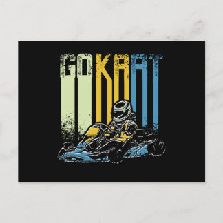 Retro Go Kart Briefkaart