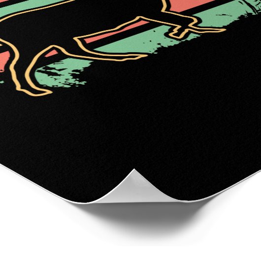 Retro Goat Poster (Hoek)