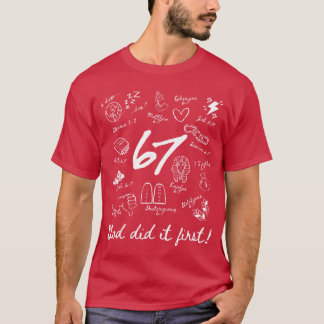 Retro God Did It First 67 Zes Zeven Meme Christ T-shirt