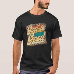 Retro God is goed Christelijk leopard Faith T-shirt