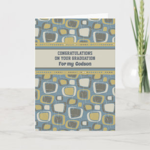 Retro Godson Gefeliciteerd Afstuderen Kaart