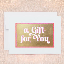 Retro Gold cadeaubon