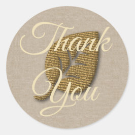 Retro Gold Holiday Vibe Ronde Sticker