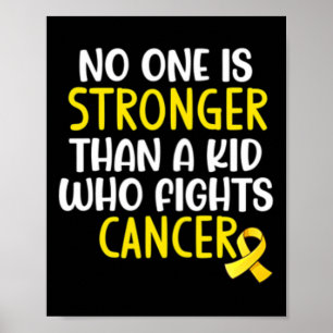 Retro Gold Ribbon Kindertijd Kanker Awarene Poster