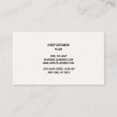 Retro Gold Seamstress CD Contactkaartje (Achterkant)