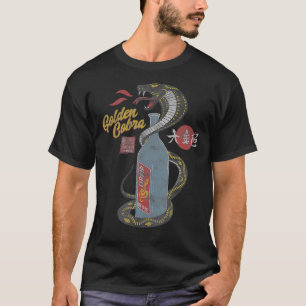 Retro Golden Cobra Brouwerij Alcohol Graphic T-shirt