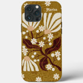  Retro Golden Floral Funky Case-Mate iPhone Case (Achterkant)