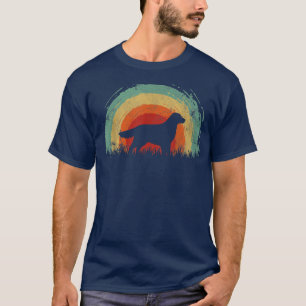 Retro Golden Retriever Corgi Regenbooghond T-shirt