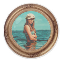 Retro Golden Stylish Portret Photo-display