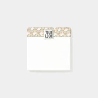 Retro Golf Abstract Patroon Zakelijk Post-it® Notes