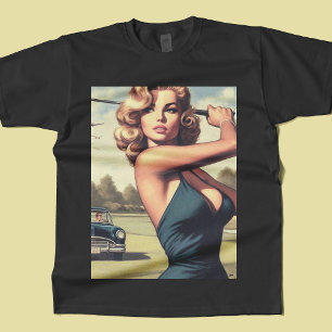 Retro Golf Meisje T-shirt