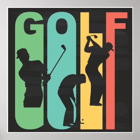 Retro Golf Poster (Voorkant)