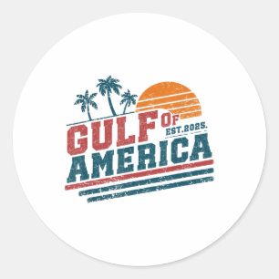 Retro Golf van Amerika 2025 Amerikaanse 5e Ronde Sticker