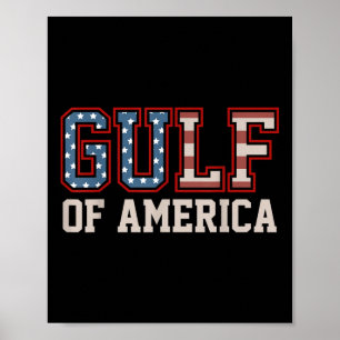 Retro  Golf van Amerika 2025 Amerikaanse FLA Poster