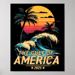 Retro Golf van Amerika 2025 Amerikaanse FLA Poster