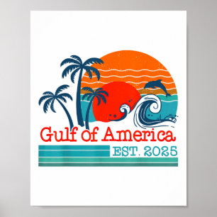 Retro Golf van Amerika 2025 Amerikaanse FLA Poster