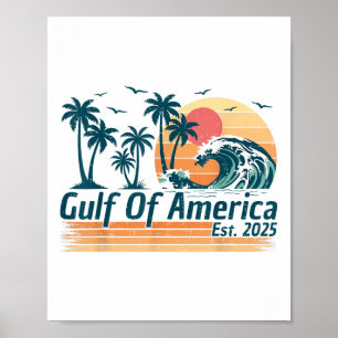 Retro Golf van Amerika 2025 Amerikaanse FLA Poster