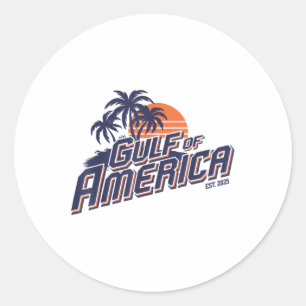 Retro Golf van Amerika 2025 Amerikaanse FLA Ronde Sticker