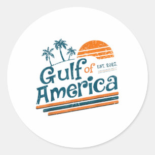 Retro Golf van Amerika 2025 Amerikaanse FLA Ronde Sticker