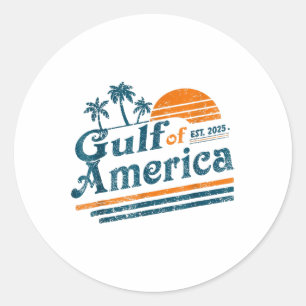 Retro Golf van Amerika 2025 Amerikaanse FLA Ronde Sticker