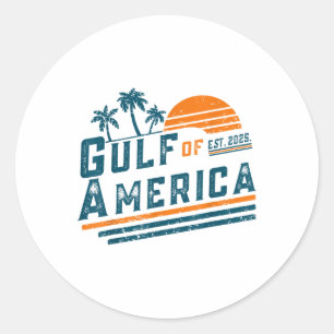 Retro Golf van Amerika 2025 Amerikaanse FLA Ronde Sticker