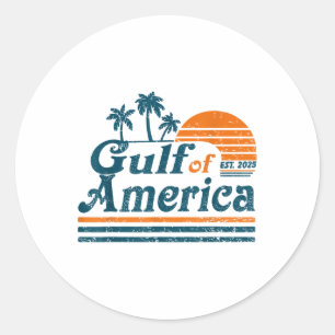 Retro Golf van Amerika 2025 Amerikaanse FLA Ronde Sticker