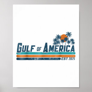 Retro Golf van Amerika 2025 Amerikaanse vlag Golf Poster