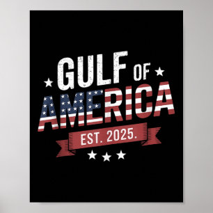 Retro Golf van Amerika 2025 Amerikaanse vlag Mexic Poster