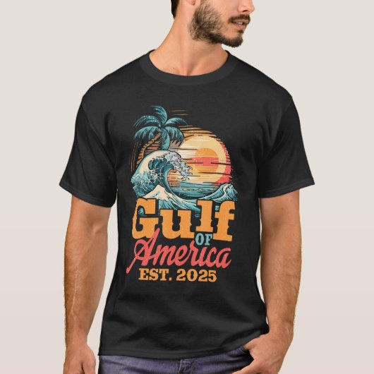Retro Golf van Amerika EST 2025 shirt (Voorkant)