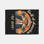 Retro Golf van de VS Amerika EST 2025 Amerikaanse Fleece Deken (Voorkant (Horizontaal))