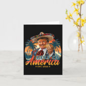 Retro Golf van de VS Amerika EST 2025 Amerikaanse Kaart (Gele Bloem)