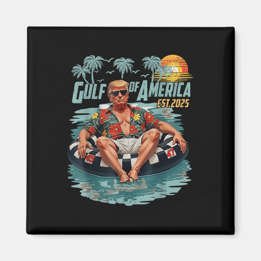 Retro Golf van de VS Amerika EST 2025 Amerikaanse Magneet (Voorkant)