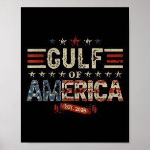 Retro Golf van de VS Amerika EST 2025 Amerikaanse Poster