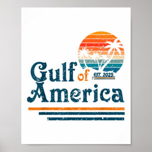 Retro Golf van de VS Amerika EST 2025 Amerikaanse Poster