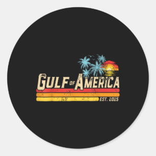 Retro Golf van de VS Amerika EST 2025 Amerikaanse Ronde Sticker