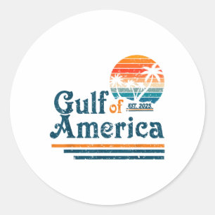 Retro Golf van de VS Amerika EST 2025 Amerikaanse Ronde Sticker