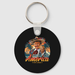 Retro Golf van de VS Amerika EST 2025 Amerikaanse Sleutelhanger