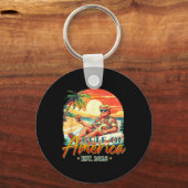 Retro Golf van de VS Amerika EST 2025 Amerikaanse Sleutelhanger (Voorkant)