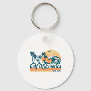 Retro Golf van de VS Amerika EST 2025 Amerikaanse  Sleutelhanger
