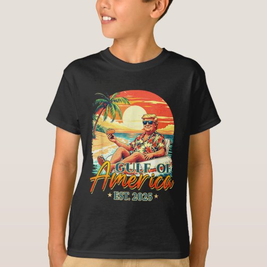 Retro Golf van de VS Amerika EST 2025 Amerikaanse T-shirt (Voorkant)