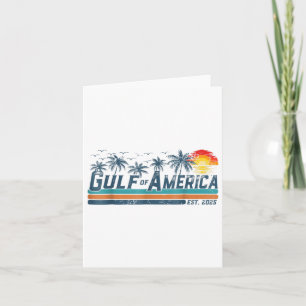 Retro Golf van de VS Amerika EST 2025 Golf Mexico  Kaart