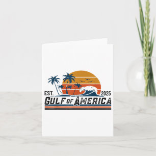 Retro Golf van de VS Amerika EST 2025 Strandzomer Kaart