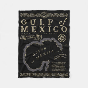 Retro Golf van Mexico Est 1550 Mexicaanse vlag voo Fleece Deken
