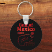 Retro Golf van Mexico sinds 1550 Historische Golf Sleutelhanger (Voorkant)