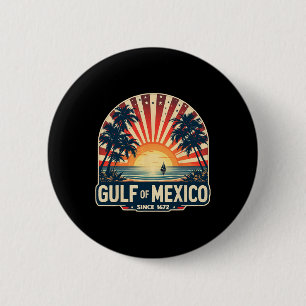 Retro Golf van Mexico sinds 1672 Ronde Button 5,7 Cm