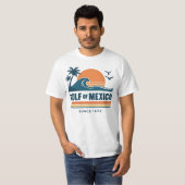 Retro Golf van Mexico sinds 1672 Wit T-shirt (Voorkant volledig)