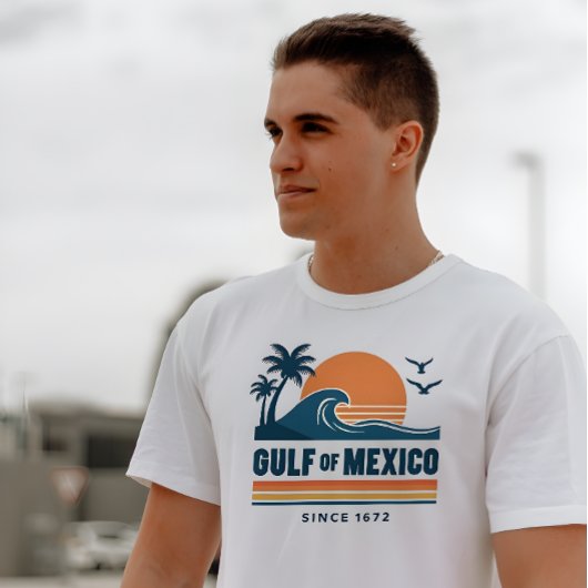Retro Golf van Mexico sinds 1672 Wit T-shirt