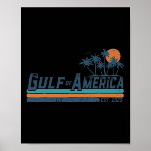Retro Golf Van Usa Amerika Est 2025 Amerikaanse Vl Poster